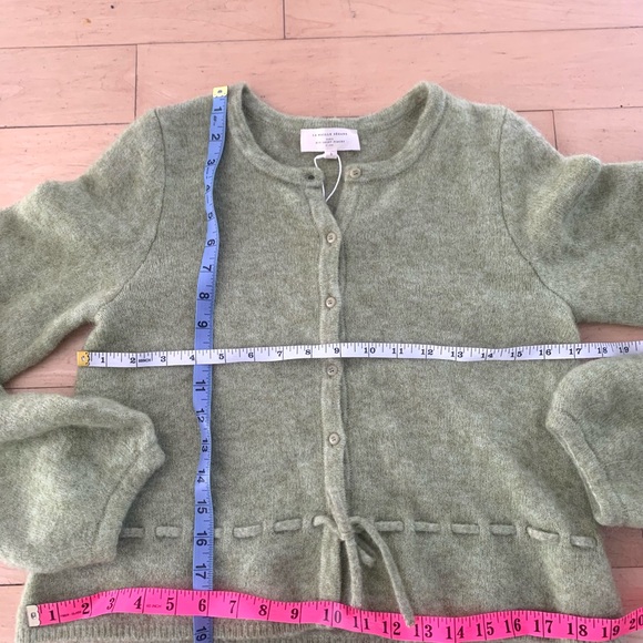 Sezane Light Green Women's Cardigan - Picture 13 of 13
